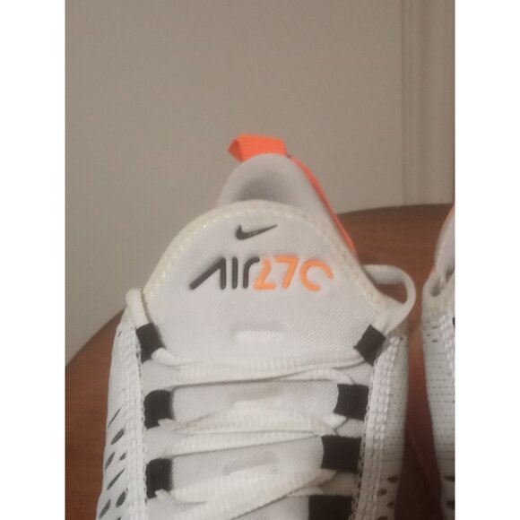 Nike Air Max 270 Shoes Womens Size 8 White Gray Orange Sneaker AH6789-104 - Picture 7 of 14